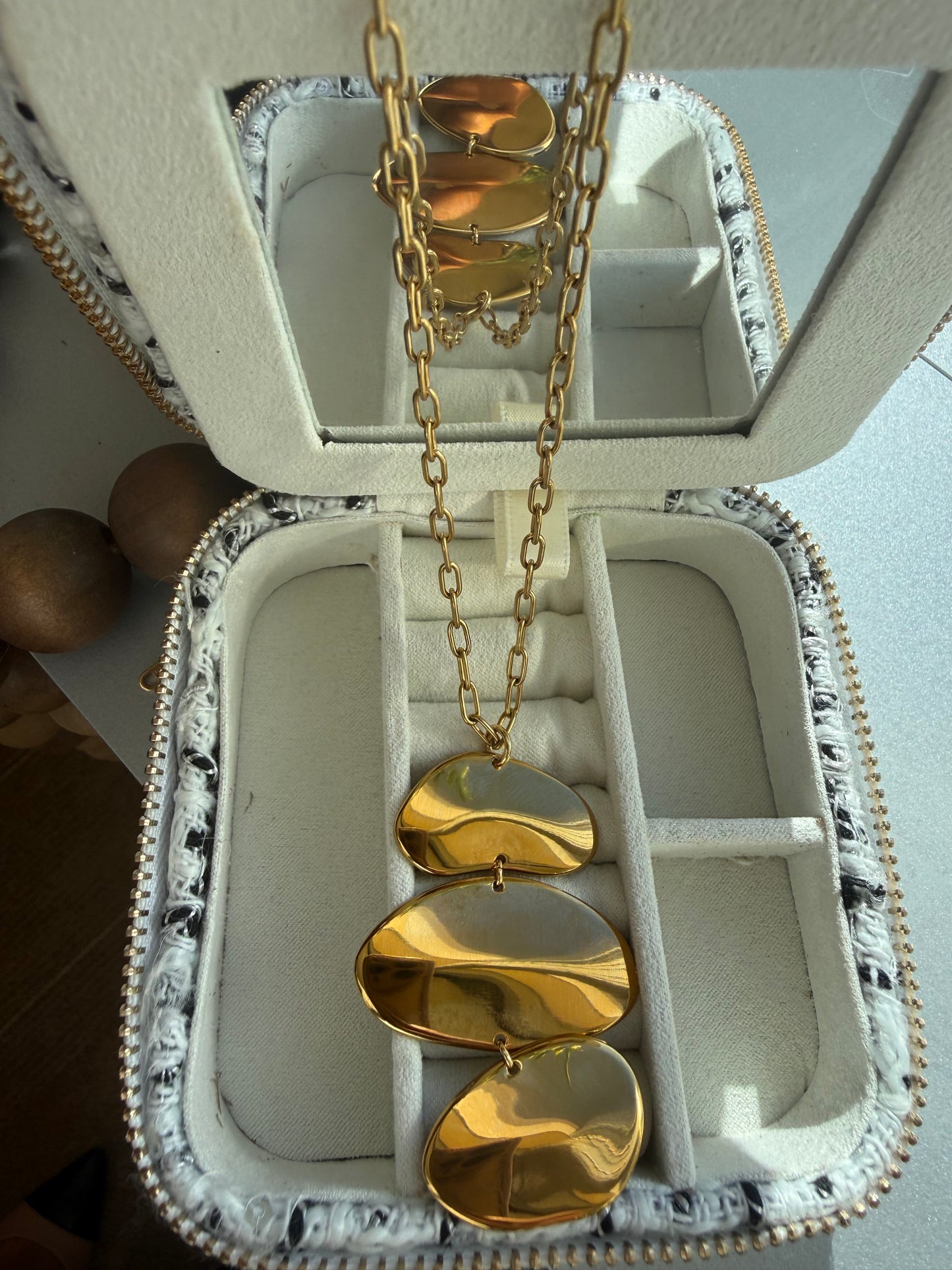 Liquid Gold Statement Necklace