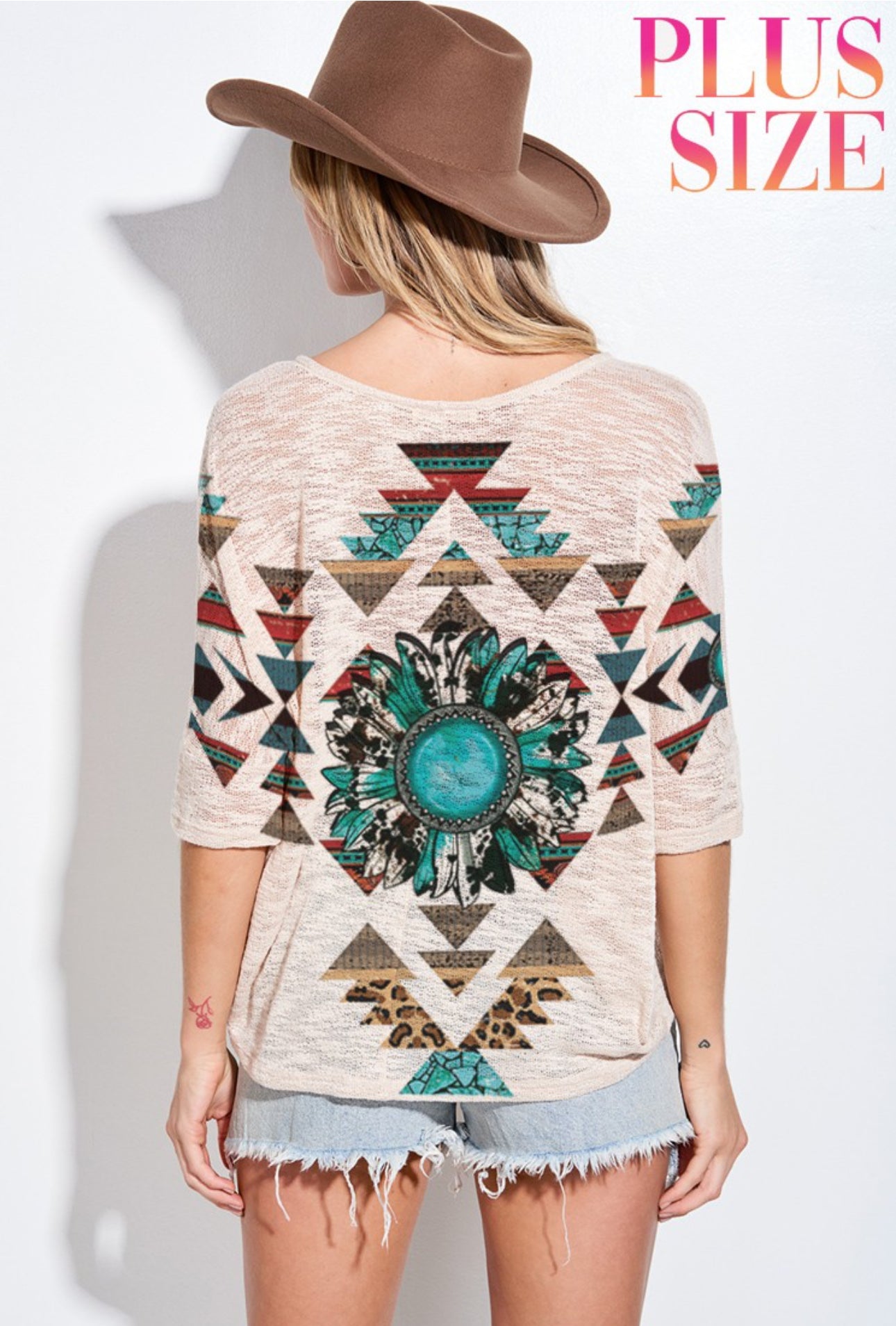 Aztec Top Plus Size