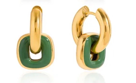 Emerald Link Earrings