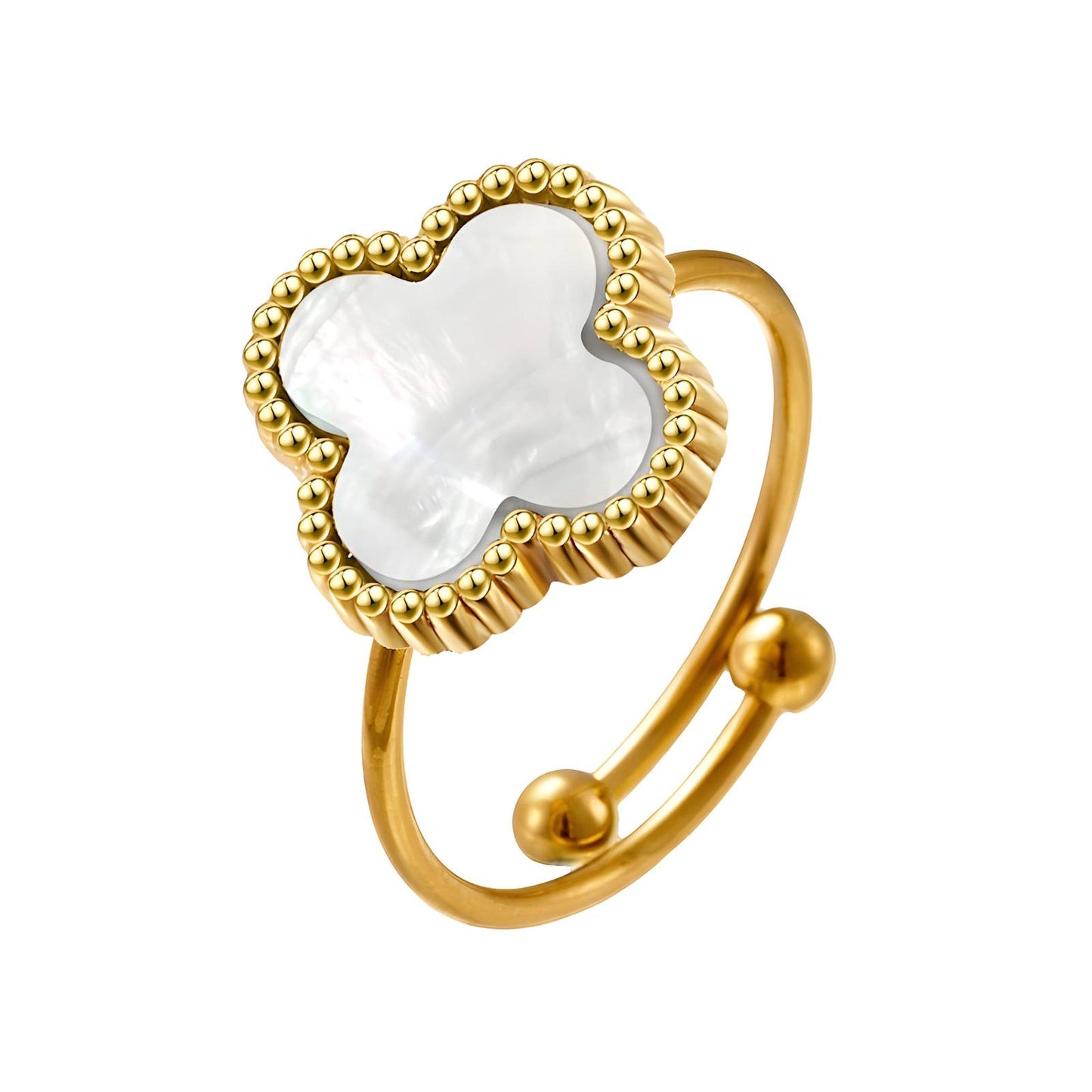 White Flower Ring