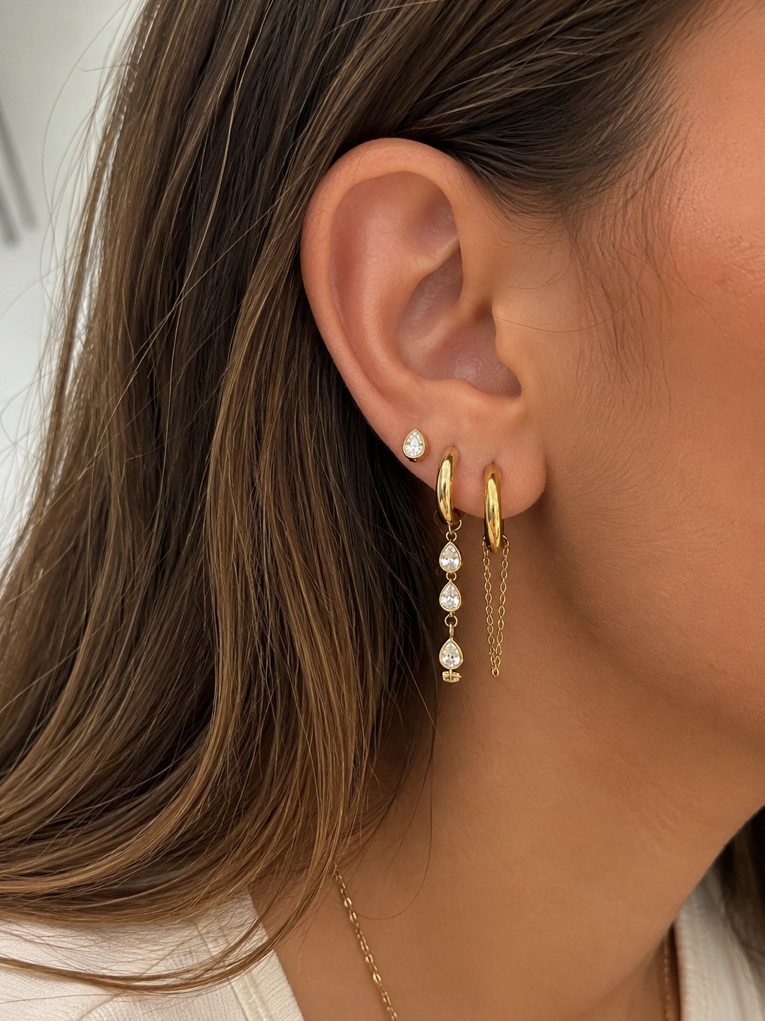 Golden Hour Trio Earrings