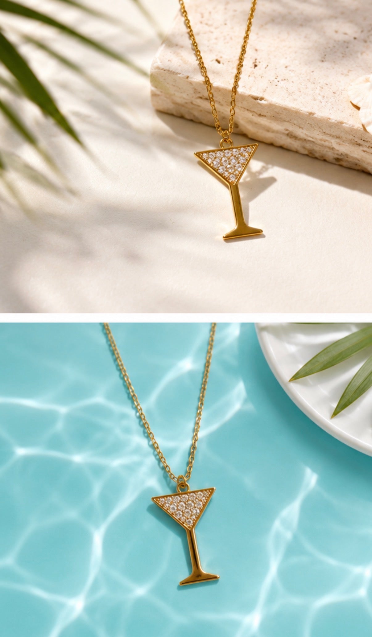 Martini Sparkle Necklace