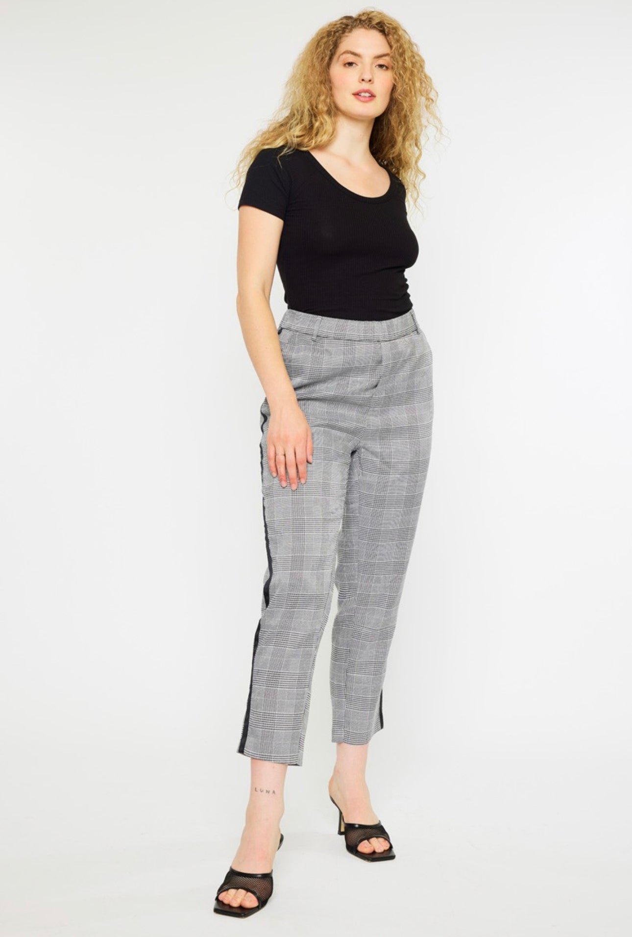 Liza Plaid Trousers