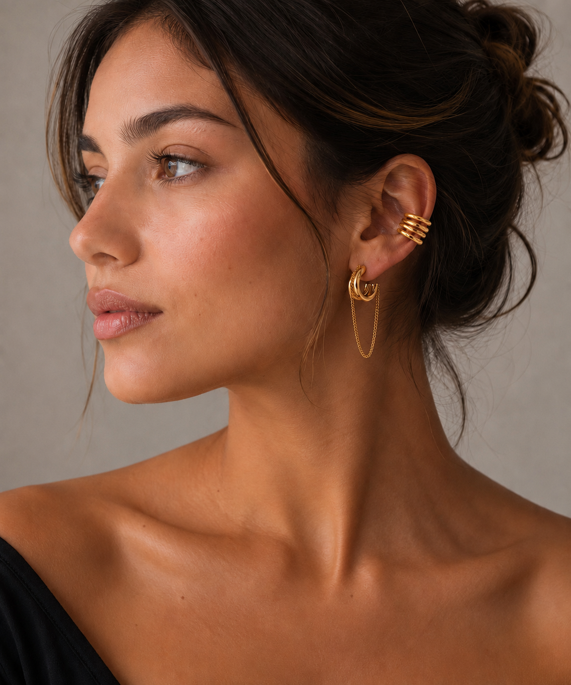 Golden Link Hoops