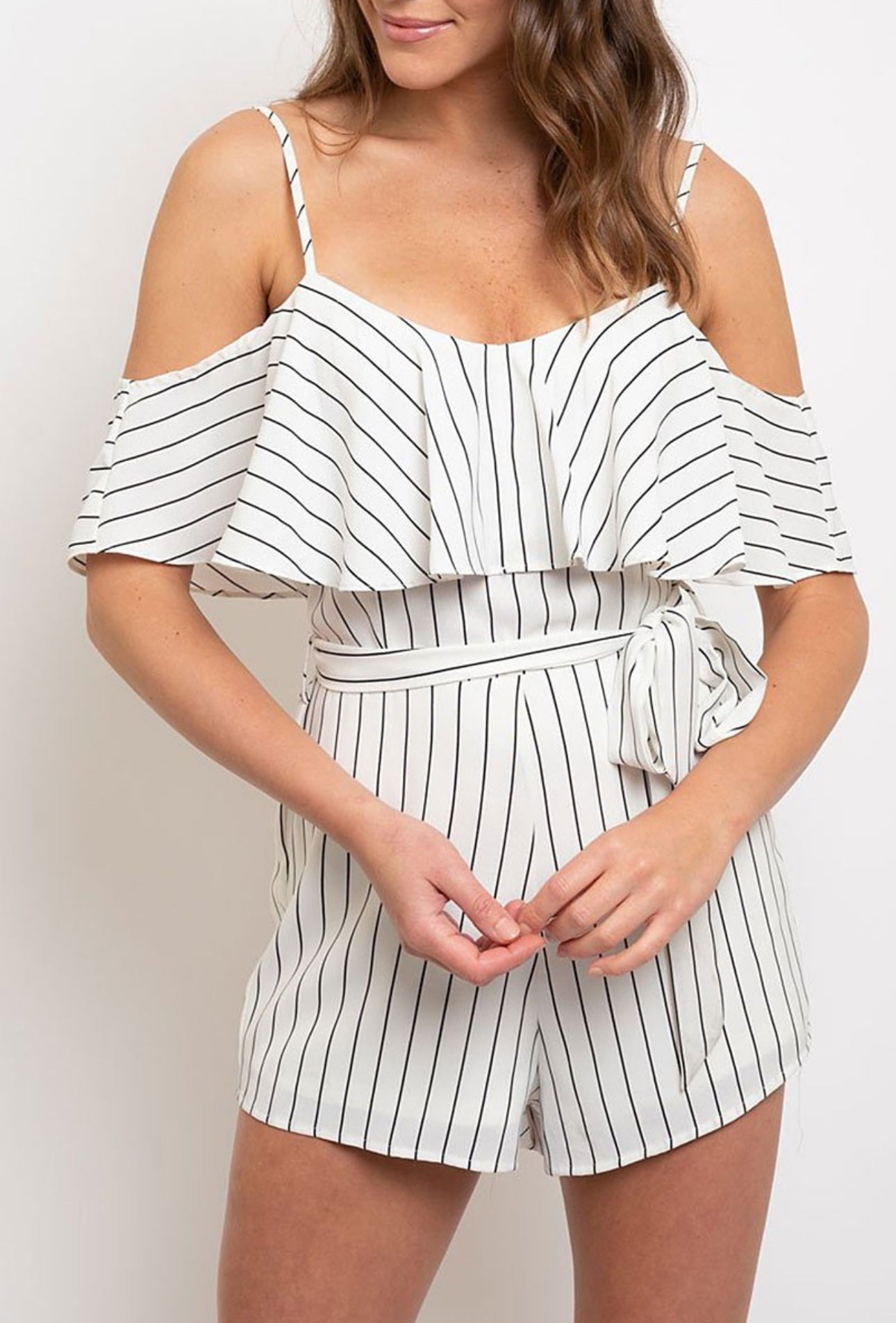Chic in Stripes Romper