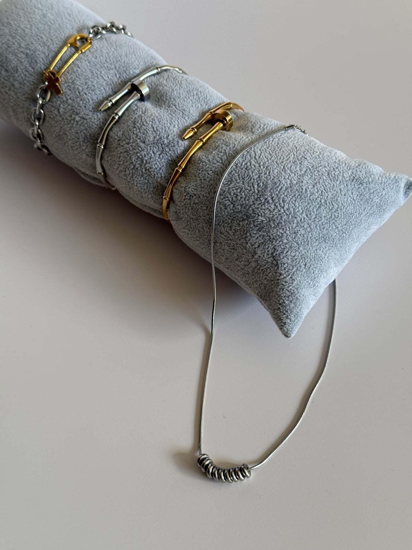 Bamboo Link Bracelet (Gold & Silver)