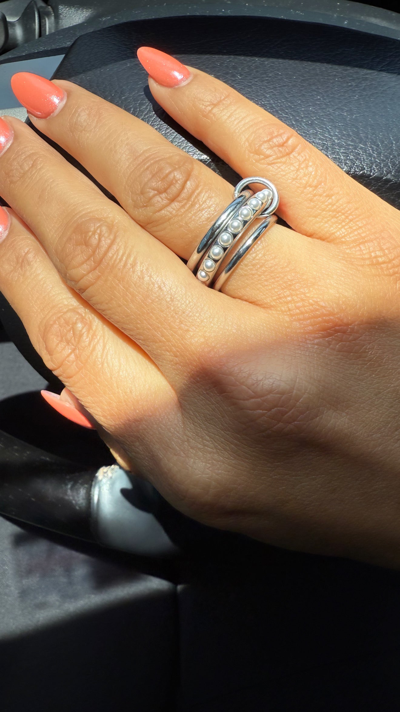 The Pearl Stack Ring