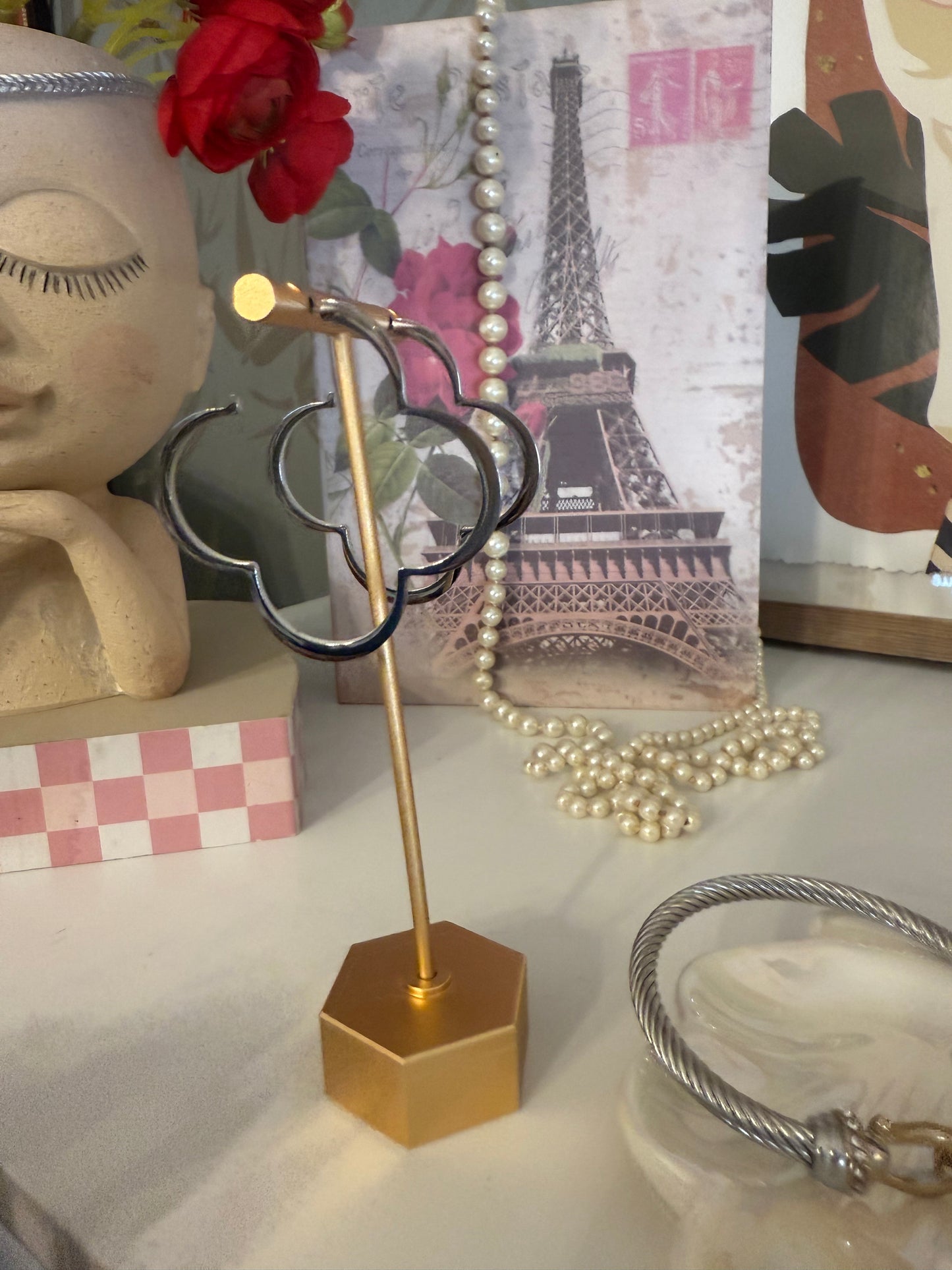 Big Hoop Clover Earrings