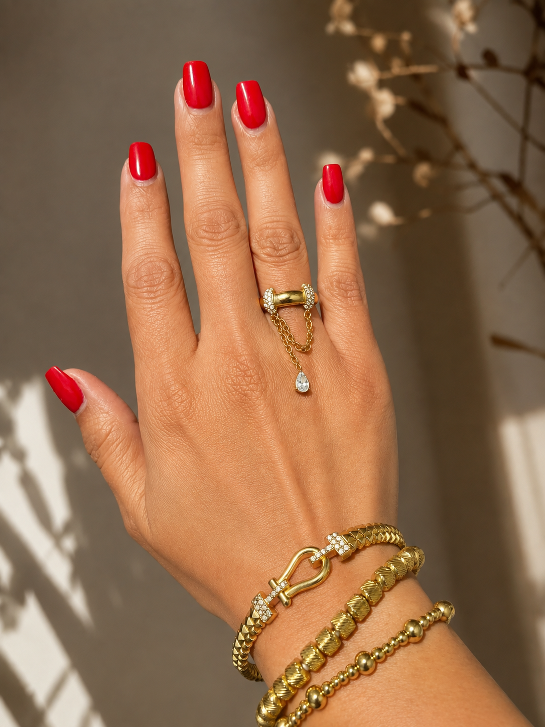 Chandelier Ring Gold
