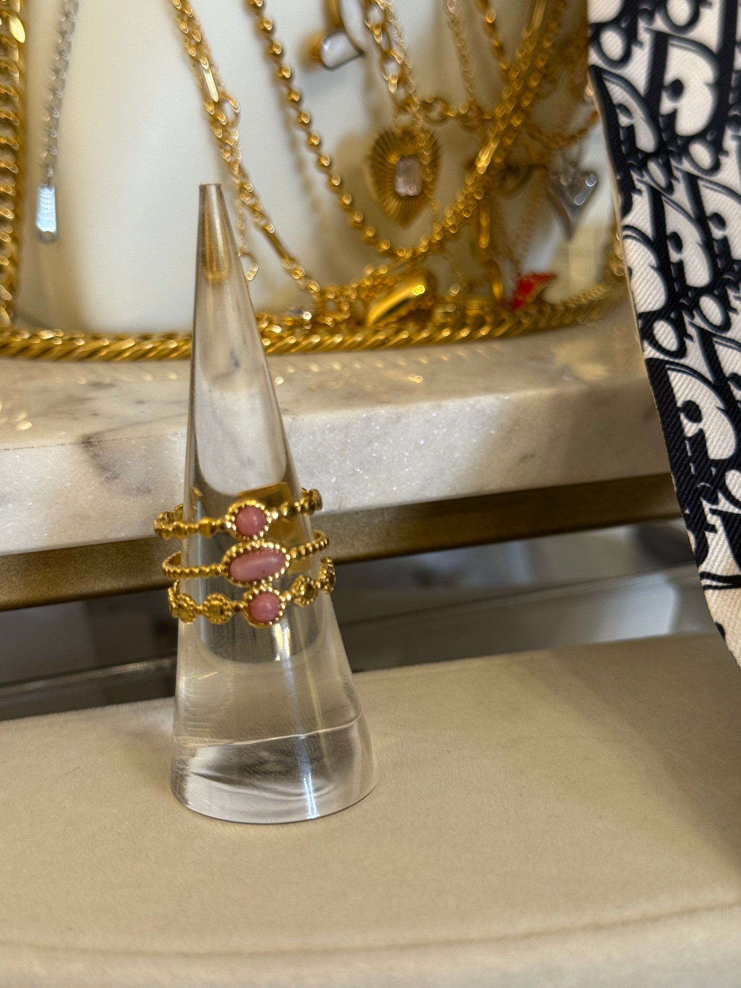 Golden Blossom Ring