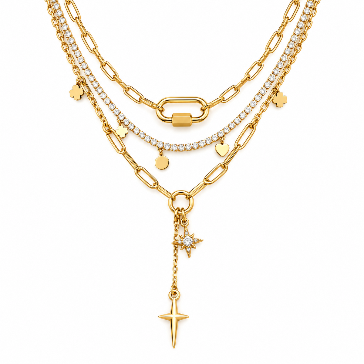 The Golden Hour Necklace Stack