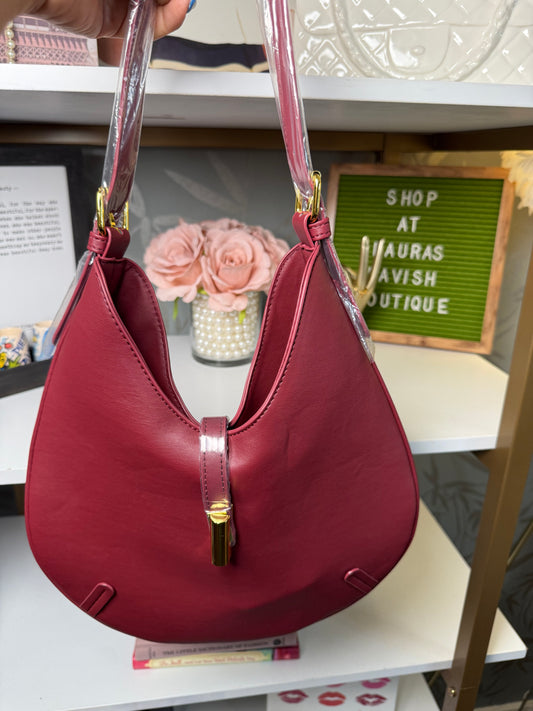 Maroon Clair Handbag