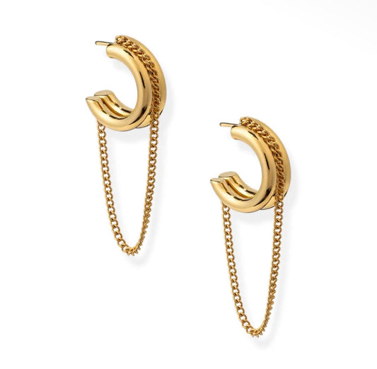Golden Link Hoops