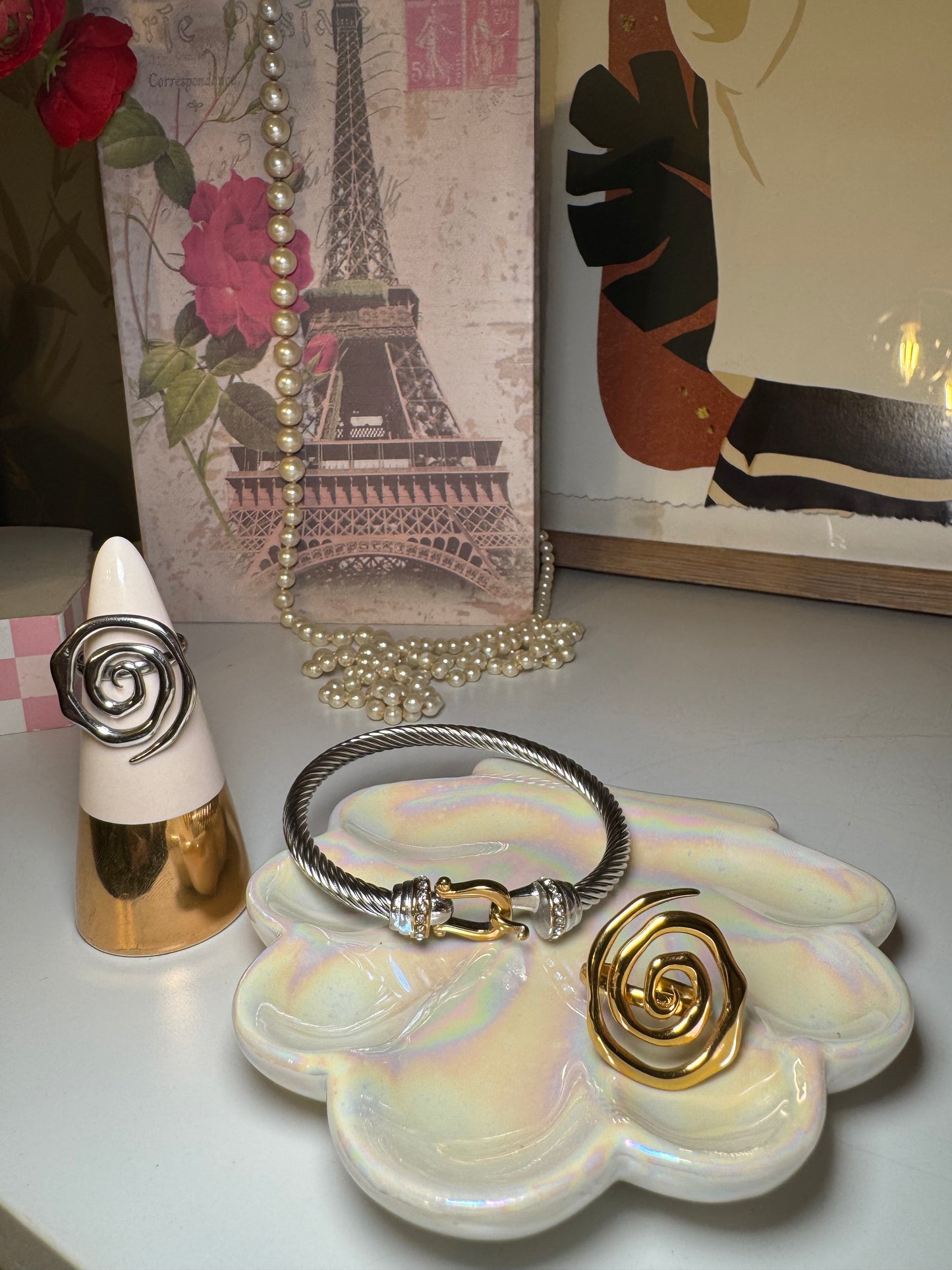 Silver Twirl Ring