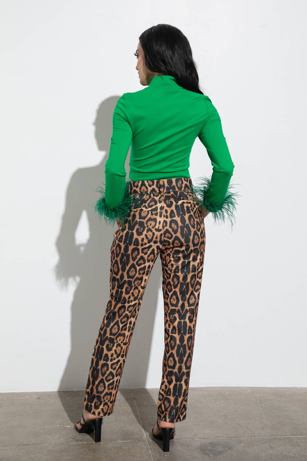 Emily Leopard Print Trousers