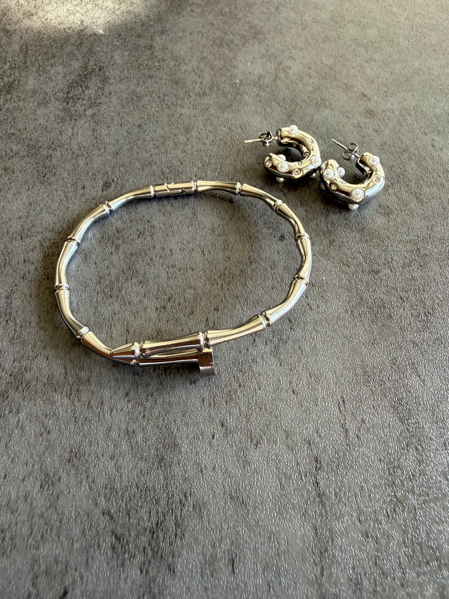Bamboo Link Bracelet (Gold & Silver)