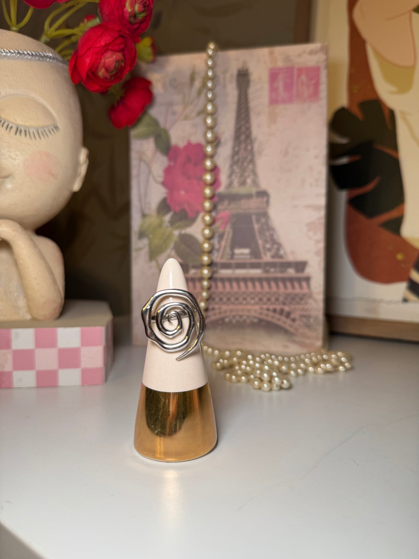 Silver Twirl Ring