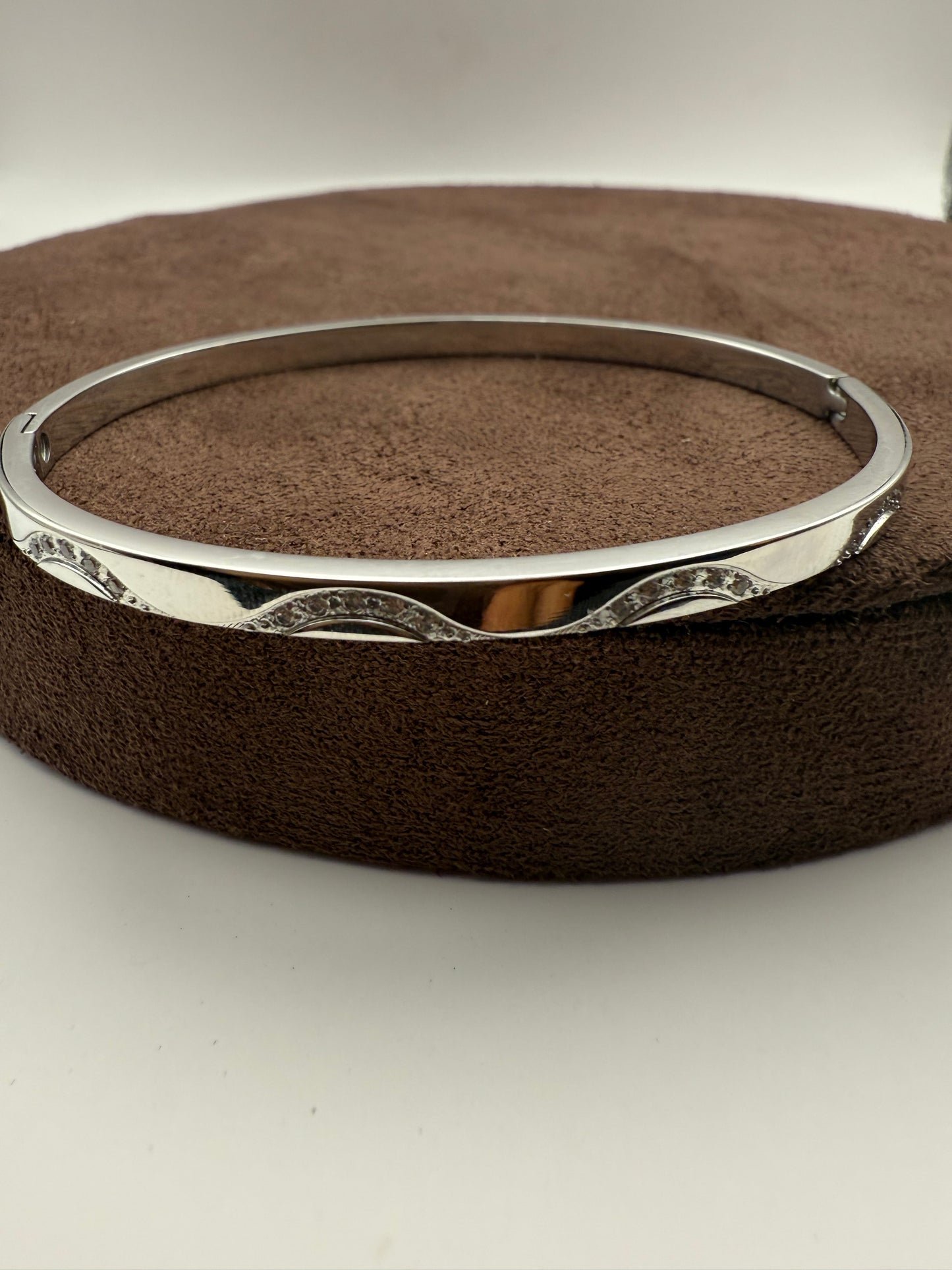 Silver Wave Bangle
