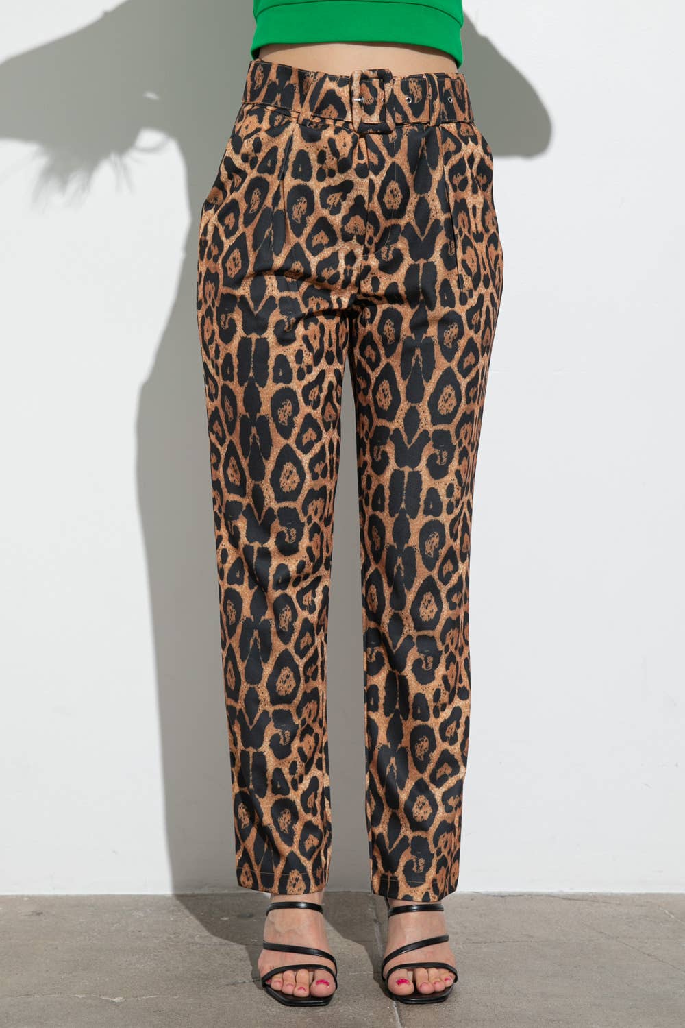 Emily Leopard Print Trousers