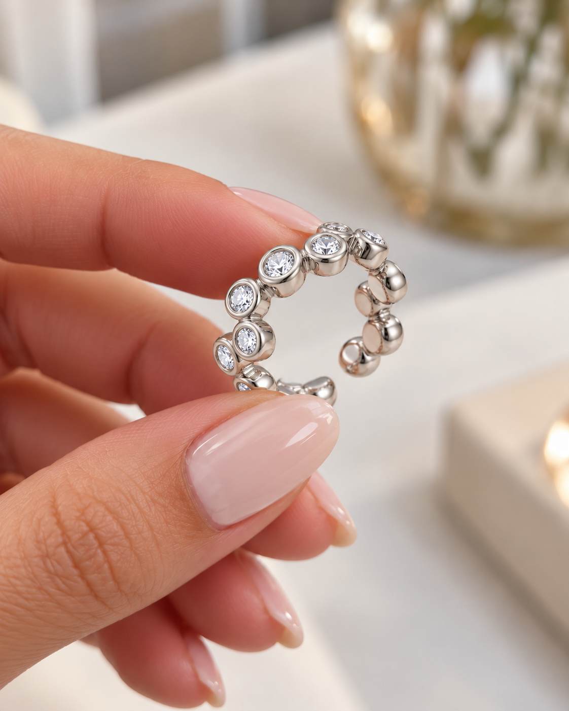 Silver Spark Ring