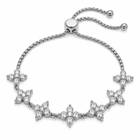 Luxe Clover Silver & Gold Bracelet