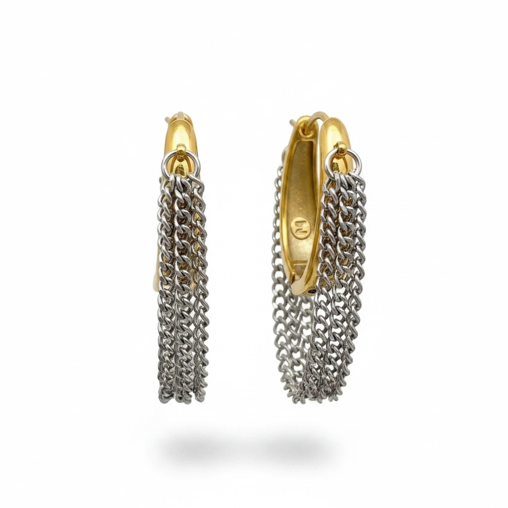 Golden Drip Hoops