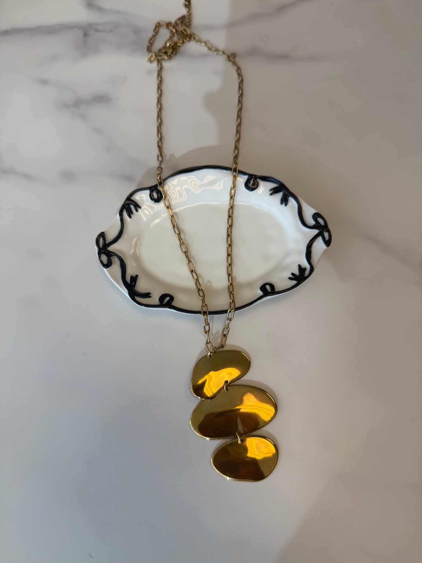 Liquid Gold Statement Necklace