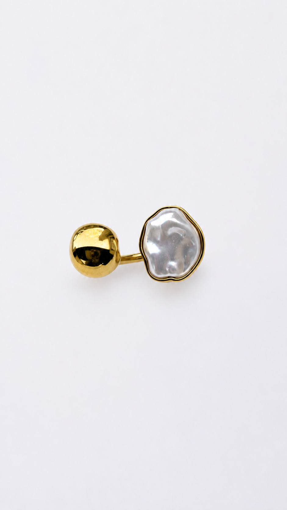 Luna Pearl Adjustable Ring