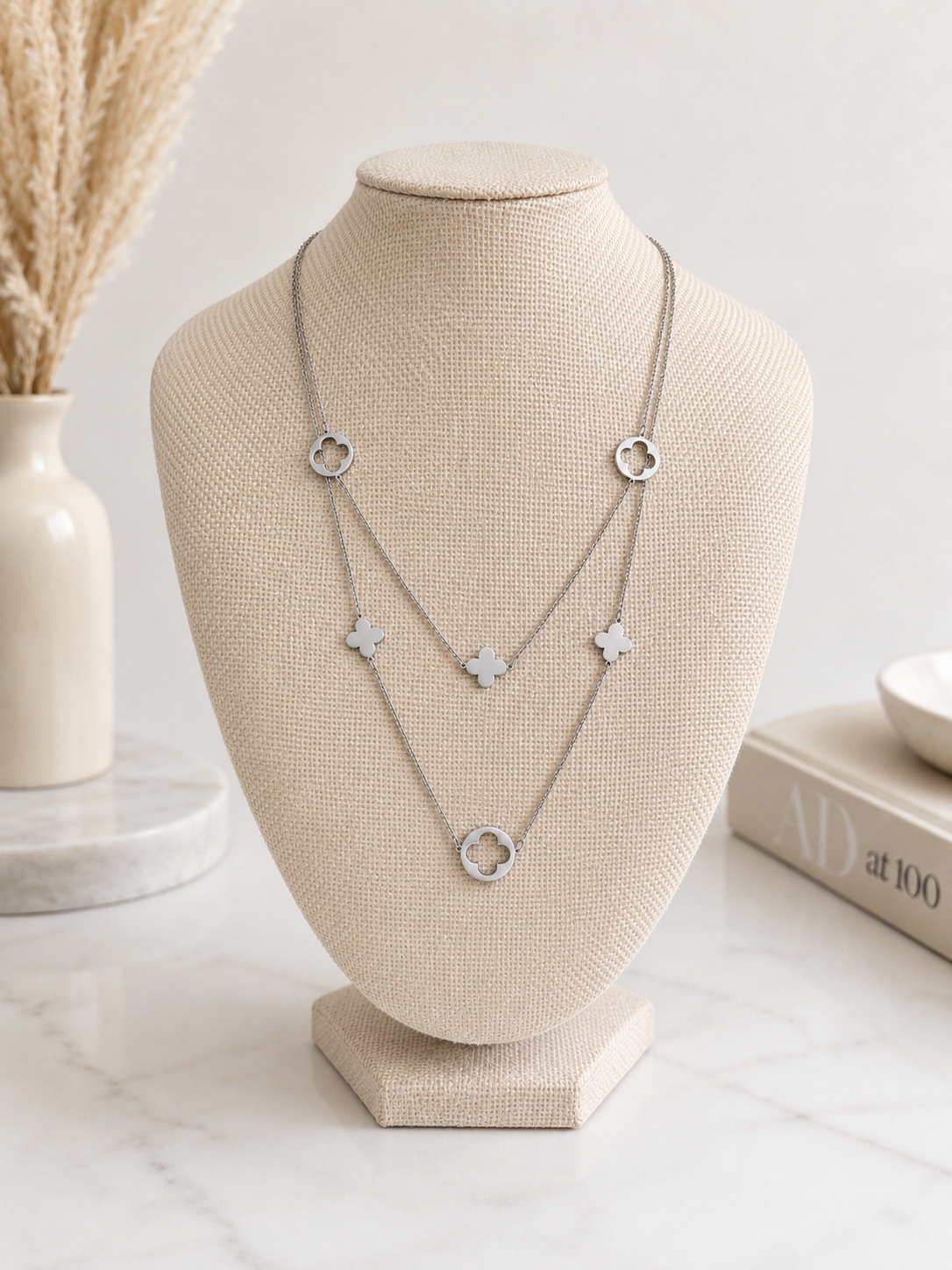 The Amara Clover Layered Necklace