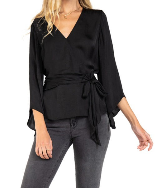 Charming Front Tie Blouse