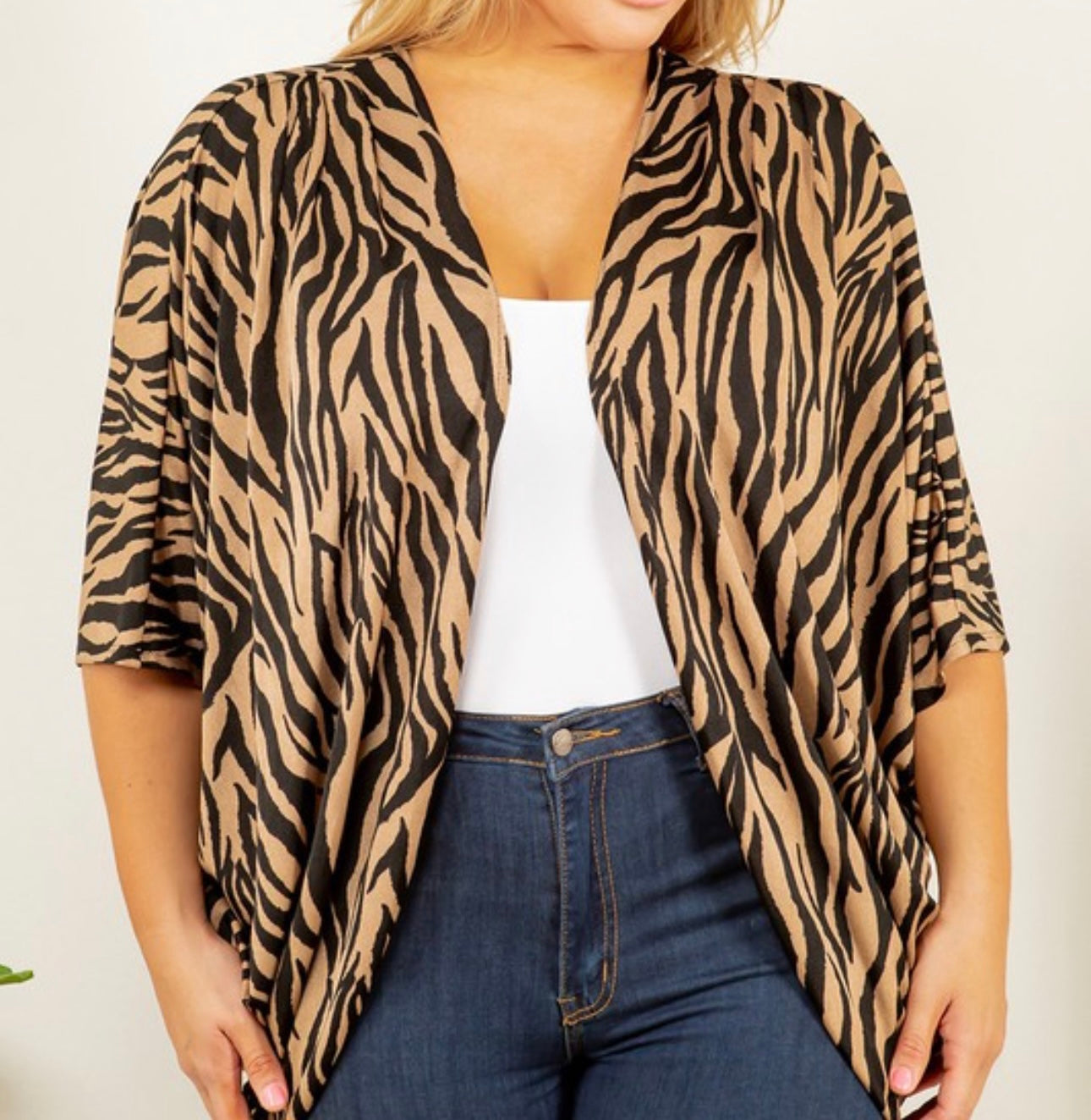 Zebra Print Cadigan